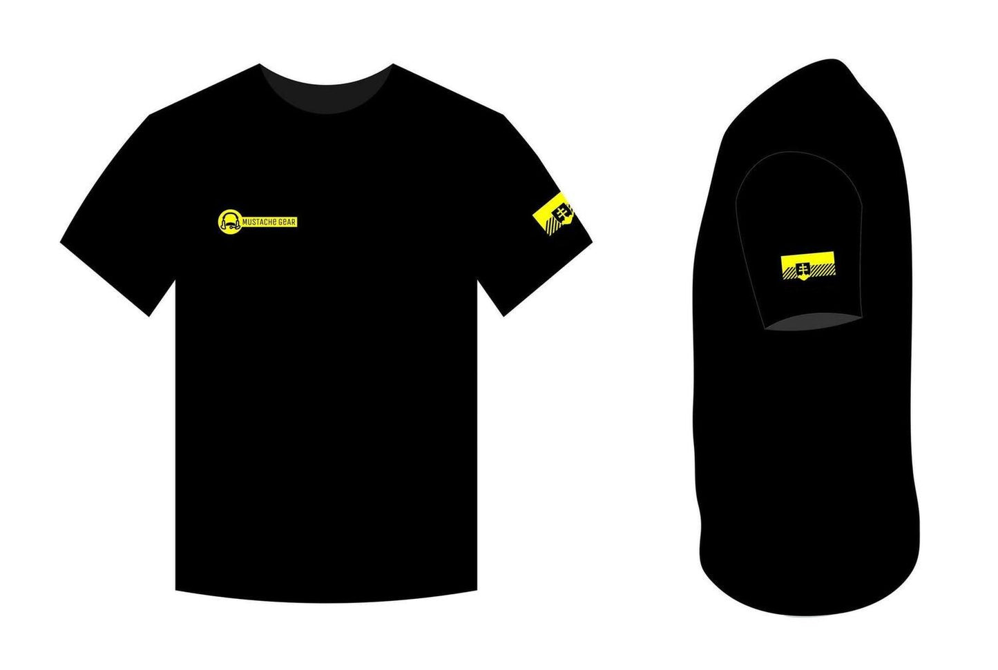 Mustache Gear Yellow T-shirt